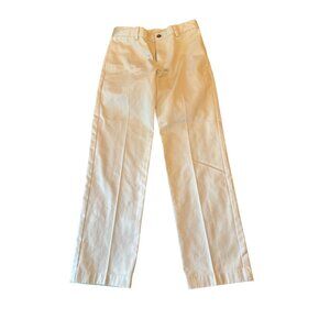 Brooks Brothers Boys Beige Cotton Pants Size 10 Classic Fit Freppy Church School